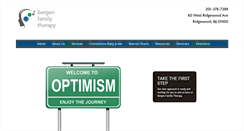 Desktop Screenshot of bergenfamilytherapy.com